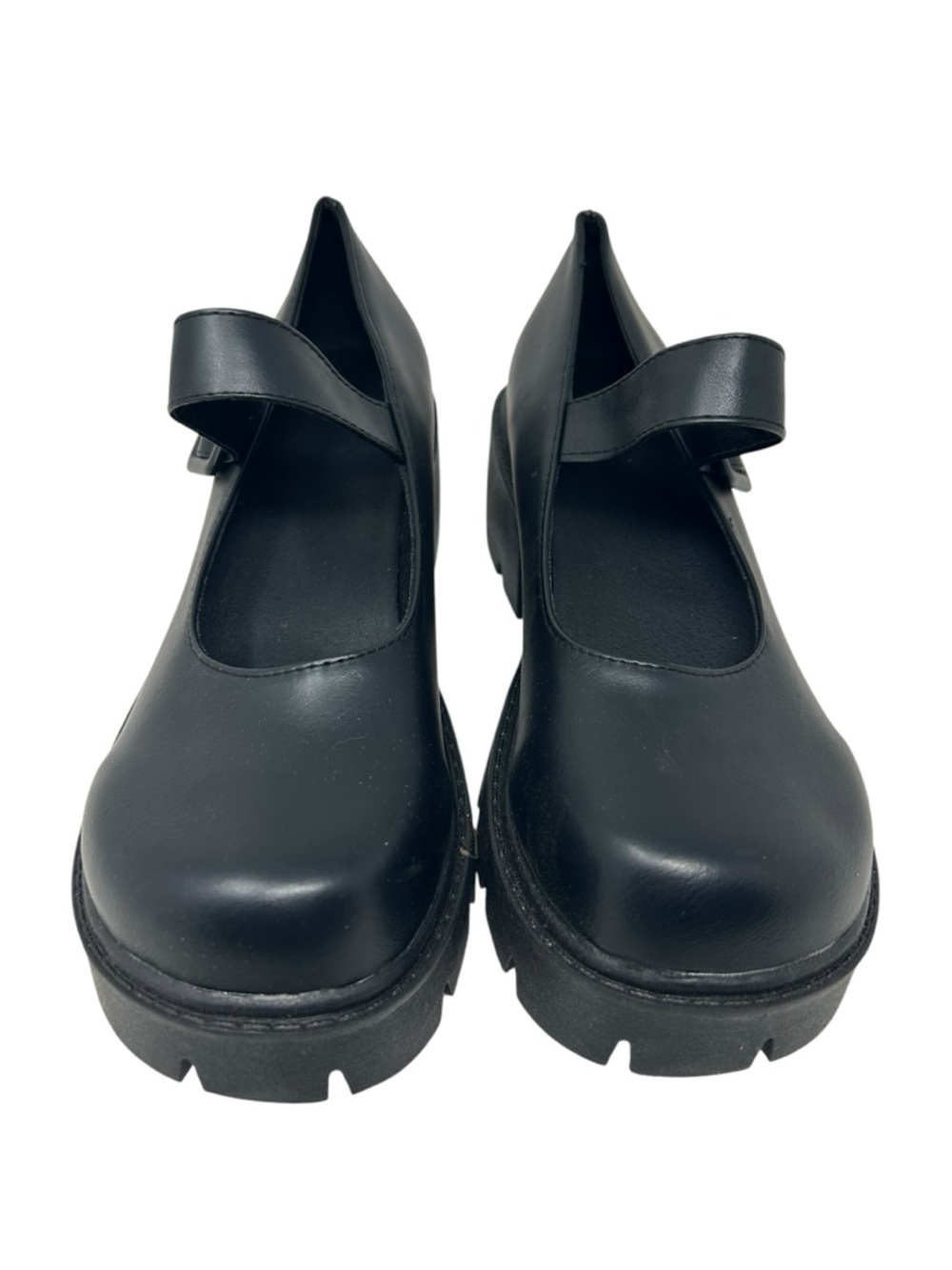 Black Mary Jane Chunky Platform Shoes Size EU 43